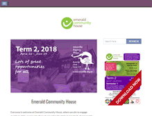 Tablet Screenshot of emeraldcommunityhouse.org.au